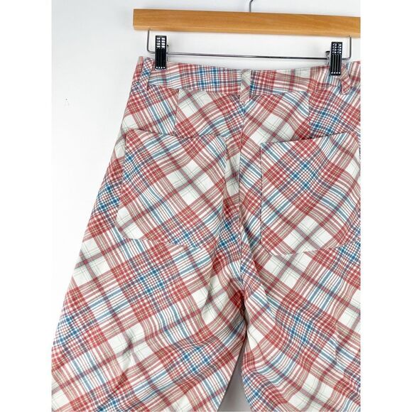 NEW Rolla’s PLAID BOOTCUT PANTS IN POMEGRANATE Size S - Picture 11 of 15